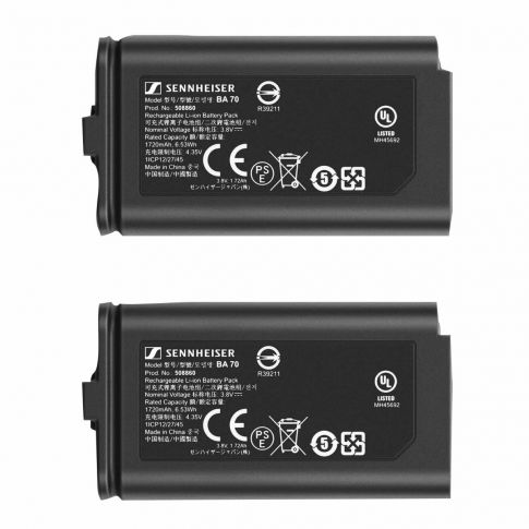 Sennheiser EW-DX-MKE-2-SET-Q1-9 Digital Wireless Lavalier Mic System Q1-9 Batteries