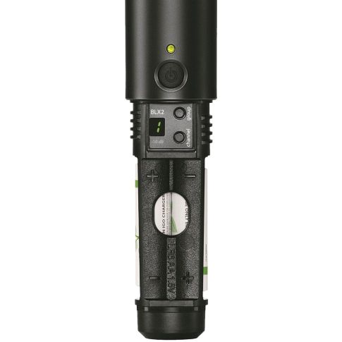 Shure BLX24/PG58 Wireless Vocal System with PG58 Microphone Close Up