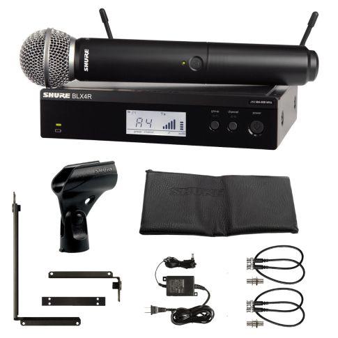 Shure BLX24R/SM58 Wireless Rack-Mount Vocal System with SM58 Microphone -  H11 Frequency