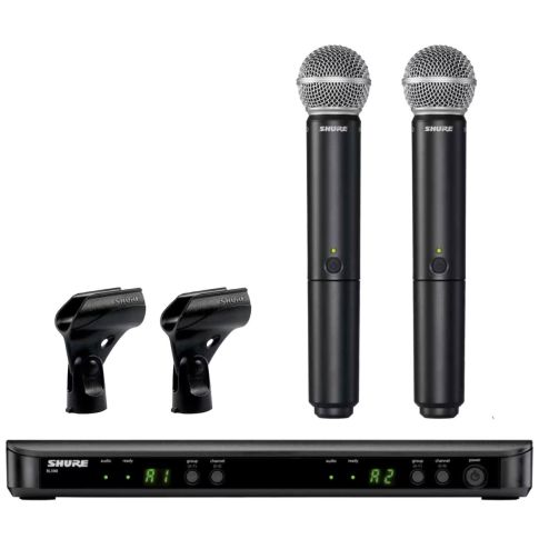 Shure BLX288/PG58 Wireless Dual Vocal System with Two PG58 Handheld Transmitters