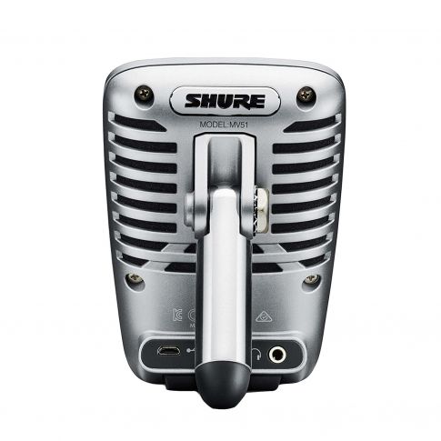 Shure MV51 Digital Large-Diaphragm Condenser Microphone Rear