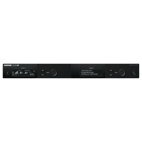 Shure SLXD4D=-H55 Dual Channel Digital Wireless Receiver (H55 Band)