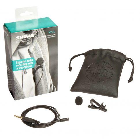 Shure MVL 3.5MM Clip-On Lavalier Microphone for Smartphone or Tablet