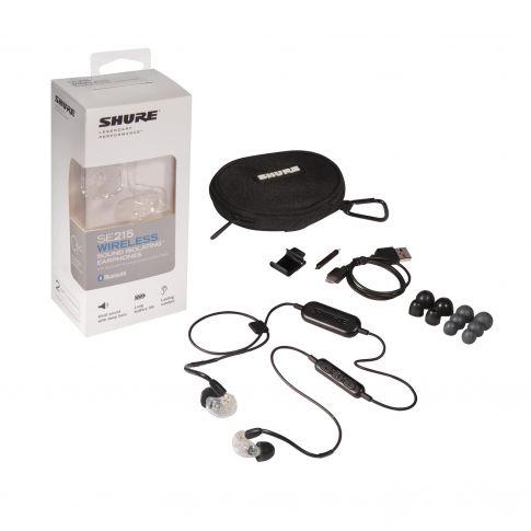 Shure SE215-CL Sound-isolating Earphones - 4-pack, Clear