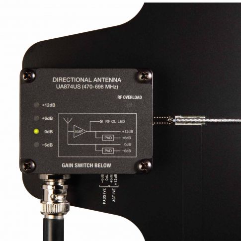 Shure UA874US Active Directional Antenna bvack