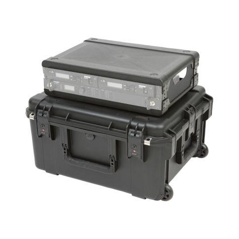 SKB Cases 3i-221710WMC iSeries 4x Mic 2U Rack Case w/ Wheels