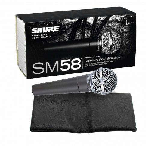 Shure SM58 Vocal Microphone Full Retail Box Contents