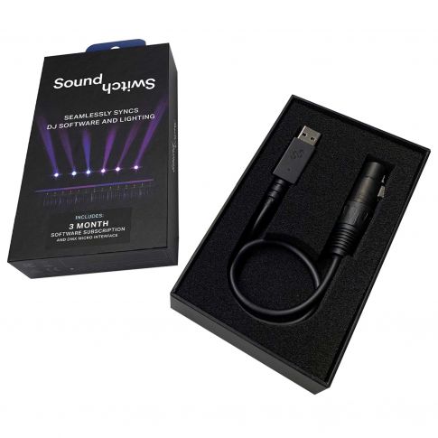 SoundSwitch Micro DMX Interface Retail Box Example