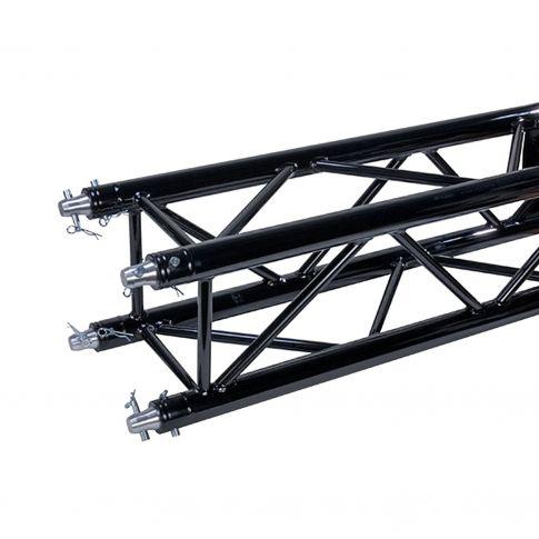 Global Truss 2.46ft. (0.75m) Matte Black Powder Coat Square Segment [SQ-4110-.75-BLK/MTE]