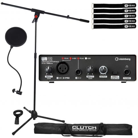 Steinberg UR12 2x2 Audio Interface with Mic Stand | IDJNOW