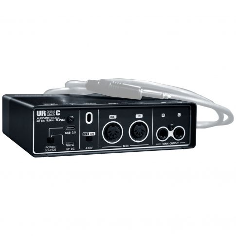Steinberg UR22C Complete Recording Pack with Microphone & Headphones Left