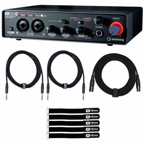 Steinberg UR24C 2IN/4OUT USB 3.0 Type C Audio Interface with Cables Package