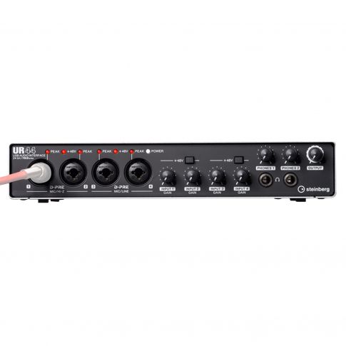 Steinberg UR44 USB Audio Interface with 4x D-PRE & MIDI I/O Front Cable