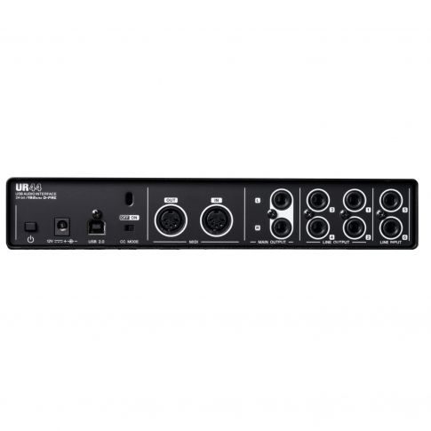 Steinberg UR44 USB Audio Interface with 4x D-PRE & MIDI I/O Rear