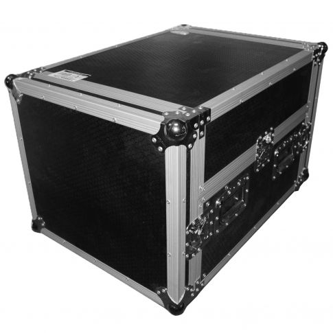ProX T-6MRSS13ULT 6U Rack x 13U Top Mixer DJ Combo Flight Case w Laptop Shelf