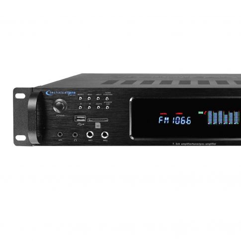 Technical Pro Digital Hybrid Amplifier / Preamp / Tuner with USB / SD Card & Bluetooth Inputs [H1502URBT] close-up