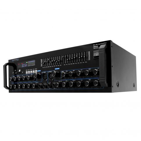 Technical Pro Professional Mic Mixing Amplifier with USB & SD Card Inputs [MM2000BT] angle