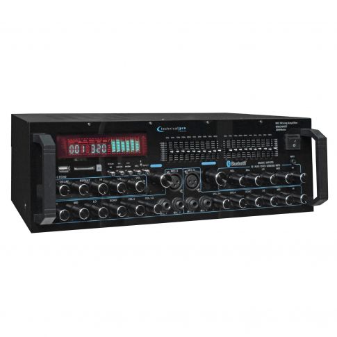Technical Pro Professional Mic Mixing Amplifier with USB & SD Card Inputs [MM2000BT]
