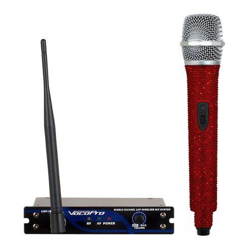 VocoPro UHF-18-DIAMOND-Ruby Single Channel UHF Wireless Karaoke System