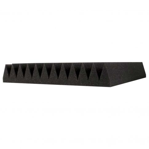 Ultimate Support 12" x 12" x 2" charcoal grey studio foam wedge side