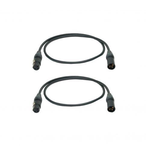 Universal 3FT 3-Pin Premium DMX Cable (2-Pack)