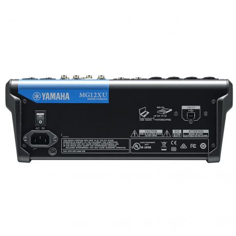 Yamaha MG12XU 12-Input Four Bus Mixer with Effects and USB Rear