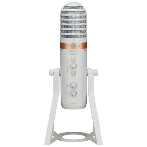 Yamaha Pro Audio AG01-W White Microphone with Mixer/USB Interface