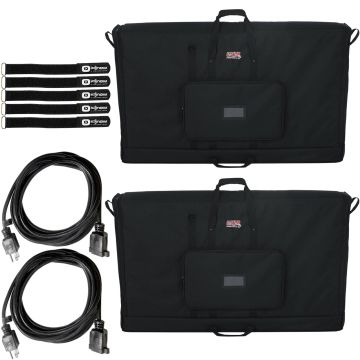 (2) Gator Cases G-LCD-TOTE50 50" Padded LCD / LED Panel Transport Bags