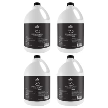 (4) Chauvet DJ LLG Water-Based Low-Lying Fog Fluid Bottles Package