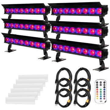 ADJ ElectraPix Bar 8 Pak 6x ElectraPix Bar 8 Half Meter Linear Fixtures