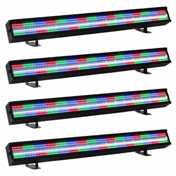 ADJ JOLT BAR FXIP IP65-Rated Professional RGBCW LED Linear Strobe/Effect Fixture 4-Pack