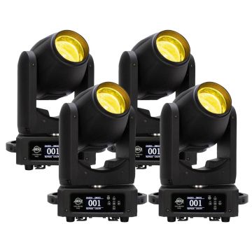 ADJ VIZI BEAM RX2 100W LED Compact High-Performance Moving Head Beam Fixture 4-Pack