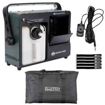 ADJ Entour Faze Water Based Haze Machine with Utility Carrying Bag Package
