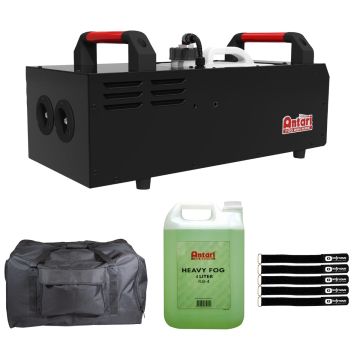 Antari M-12 Dual Output Stage Fog Machine with Bag & Heavy Fog Liquid Package
