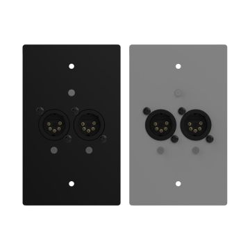 ChamSys GeNetix GW2I US Two-Port Wall Mount Node DMX In Ports (Male)