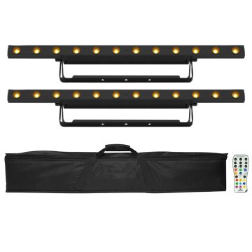 Chauvet DJ COLORband Q3BT ILS Quad-Color Bluetooth Linear Wash Light with Carry Case & Remote Package