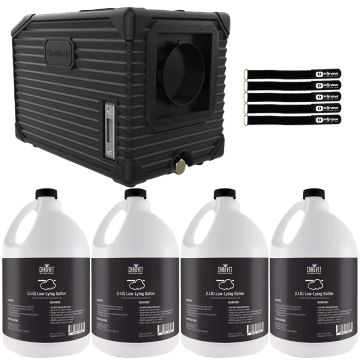 Chauvet DJ Cumulus HP Professional Low-Lying Fog Machine with Fluid (4 Gallons) Package