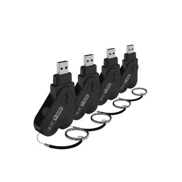 Chauvet DJ D-Fi USB 2 X4 Finger-Sized Wireless D-Fi Transceiver 4-Pack