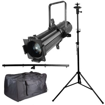 Chauvet DJ EVE E-100Z Ellipsoidal Warm White Spot Light with T-Bar Stand and Carry Case Package