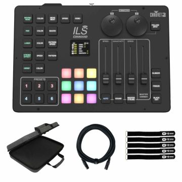 Chauvet DJ ILS Command Lighting Controller for all ILS Fixtures with Multipurpose EVA Case Package