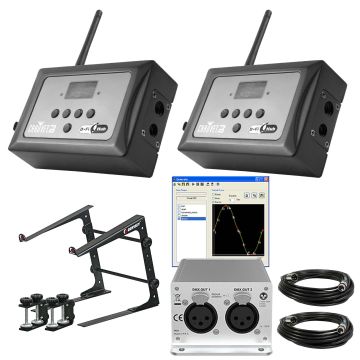 Chauvet DJ Xpress 1024 & (2) D-Fi Hubs & Odyssey Laptop Stand Package