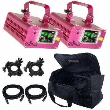 Chauvet Scorpion Dual FAT BEAM Aerial Effect Laser Duo Package
