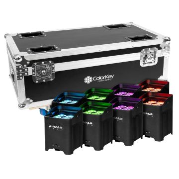 ColorKey CKU-7078-KIT AirPar HEX 4 8-Pack Bundle with Charging Case