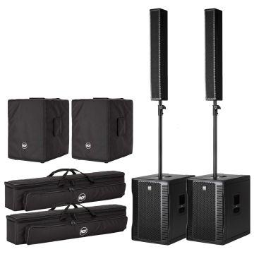 RCF EVOX 12 Portable Array PA System & Cover Pair Package - Open Box Mint
