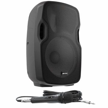 Gemini DJ AS-08TOGO 8" Active Portable Bluetooth Loudspeaker with Wired Handheld Microphone