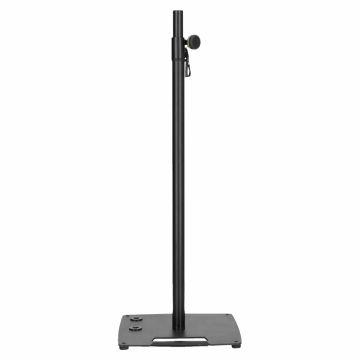 Gravity GLS431CB LS 431 C B Lighting Stand and Speaker Stand with Compact, Square Steel Base
