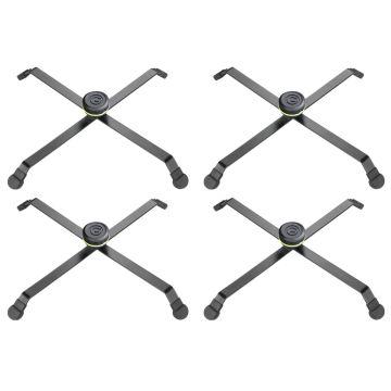 Gravity Stands LS FLOORX B Foldable Floor Stand for Spots 4-Pack