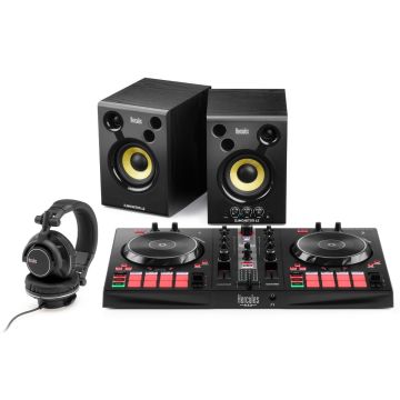Hercules DJ Essentials Kit with Inpulse 300 MK2 DJ Controller, DJ Monitor 42 & HDP DJ60 Headphones