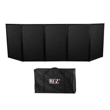 JMAZ Lighting JZ5006 Event Booth Facade (Black) 5 Detachable Panels, User Adjustable, Can Add Additional Panels
