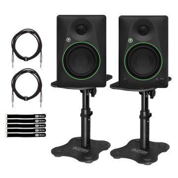 KRK Rokit 5 G5 RP5G5 Studio Monitor w/Stands Package | IDJNOW